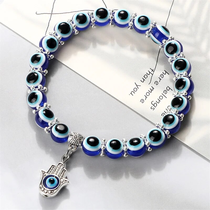 Bracelet de cheville Evil Eye Style Océan - Karma et Chance
