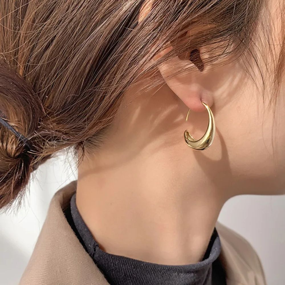 Zeinab – Boucles d’Oreilles Créoles en Or