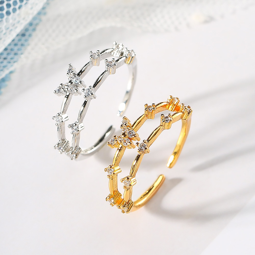 Verna – Bague Papillon Élégante