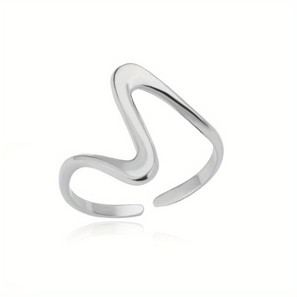 Rea – Bague Ajustable Type Manchette de Style Moderne