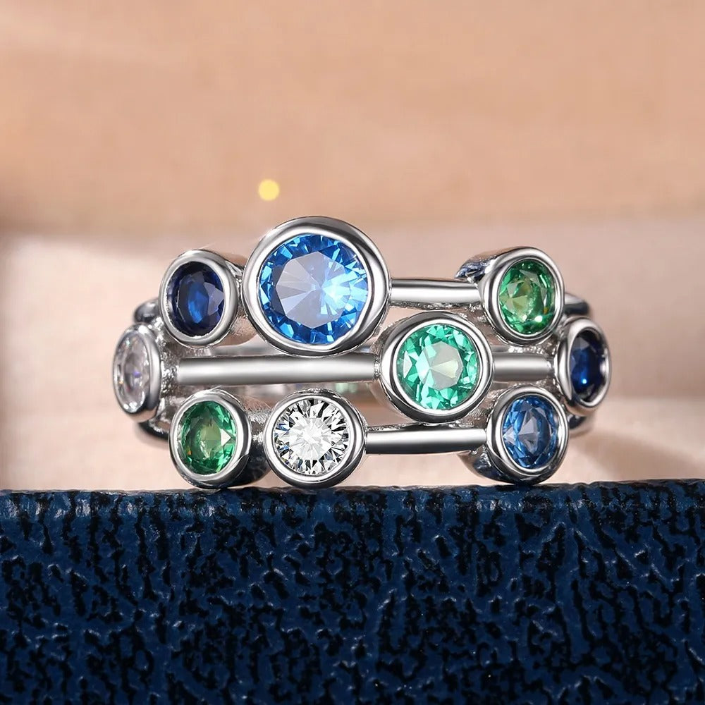 Nerina – Bague Océan et Cristaux d’Autrefois