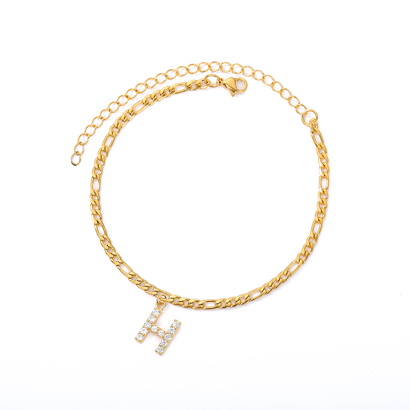 Bracelet de cheville Love Initial - Avec votre initiale