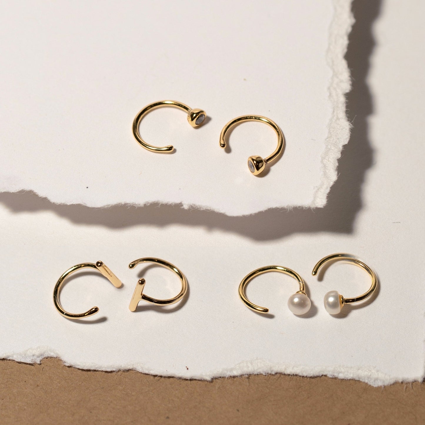 Rima - Boucles d'oreilles Huggie Bar