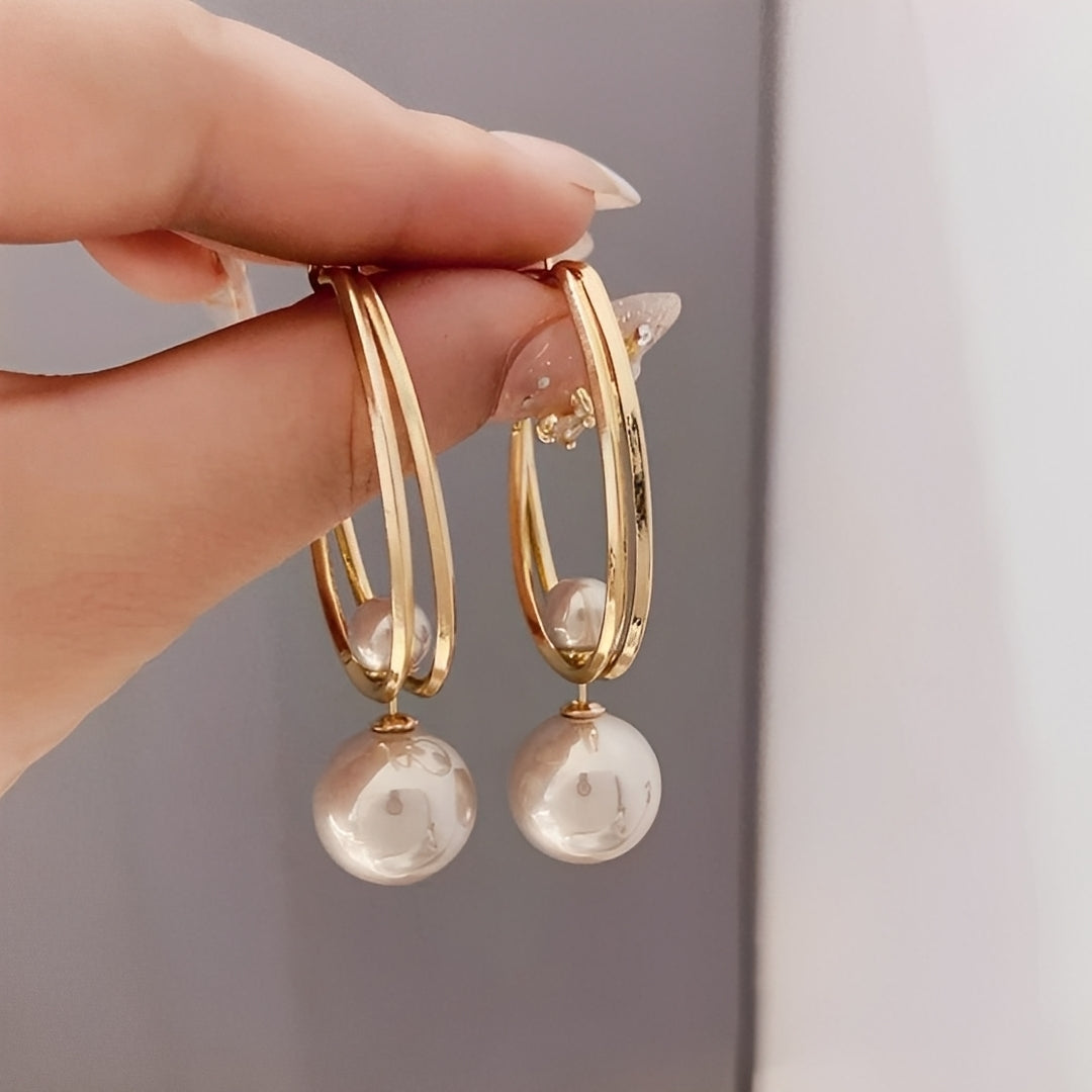 Mariz – Boucles d'Oreilles Vintage avec Perles Rétro