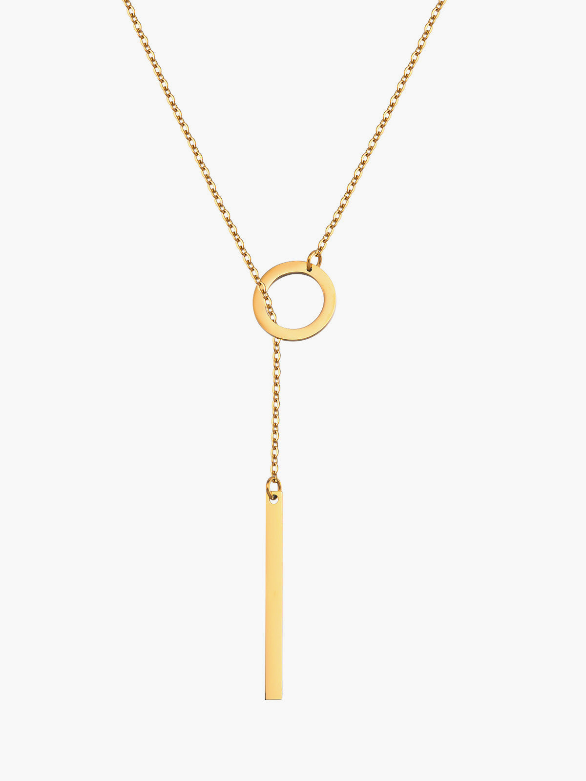 Blythe – Collier Lariat Doré avec Barre