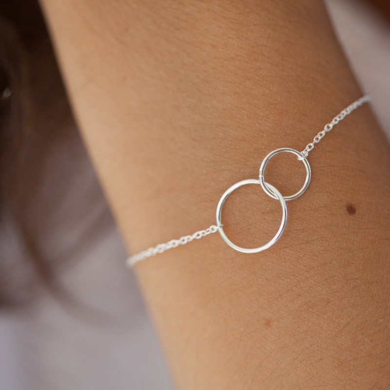 Bracelet à anneaux entrelacés - Anneaux entrelacés