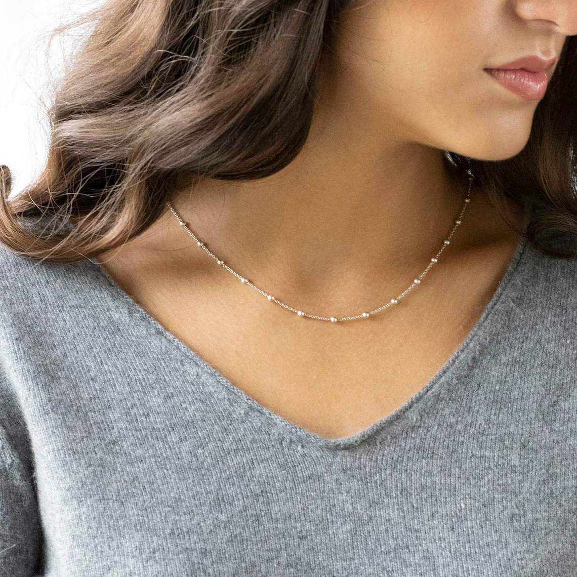 Collier Choker Satellite - Chaîne de luxe dorée