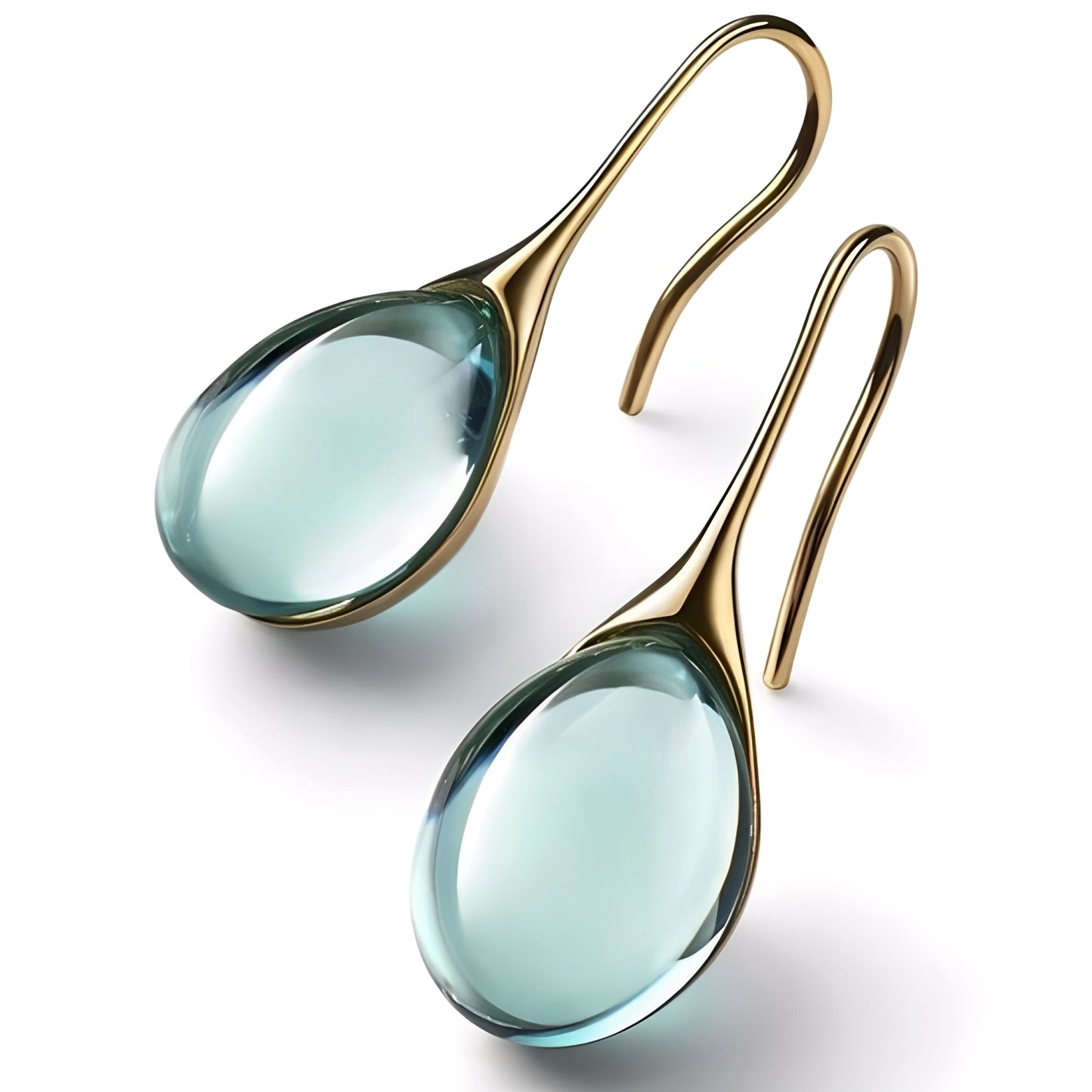 Isaline – Boucles Pendantes Cristal Brillant Or & Argent