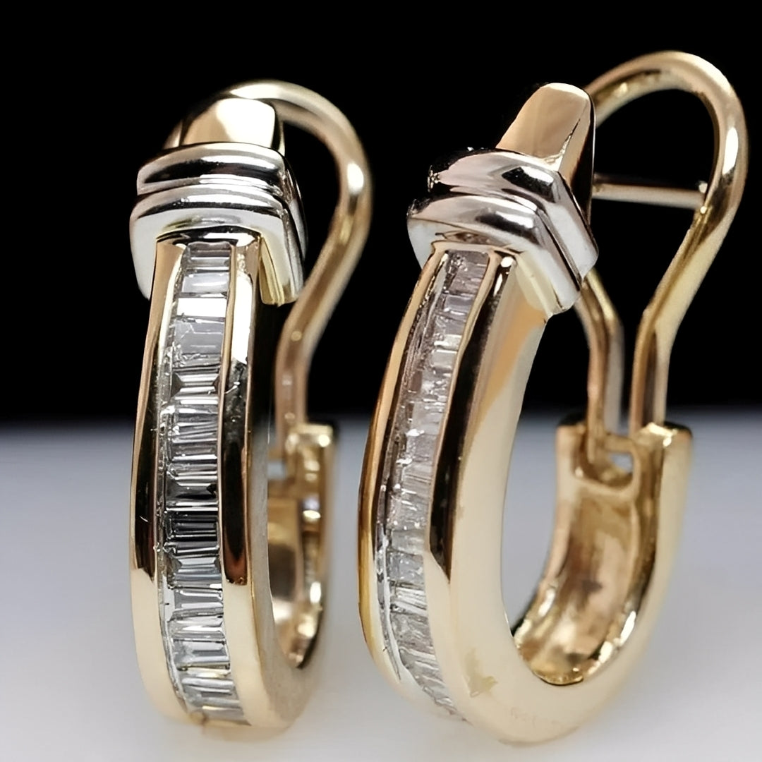Valerie – Boucles Vintage en Or avec Diamants