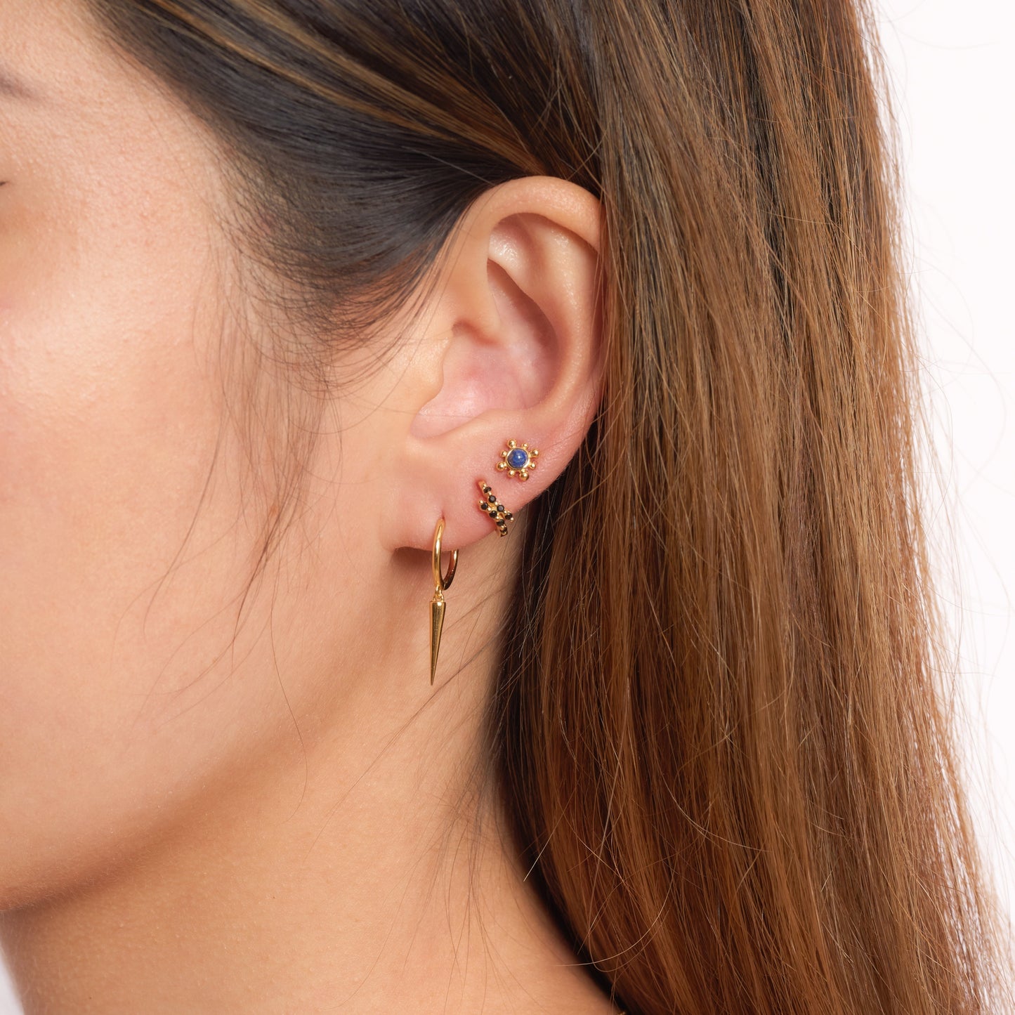 Kamala - Boucles d'oreilles à pointes angulaires