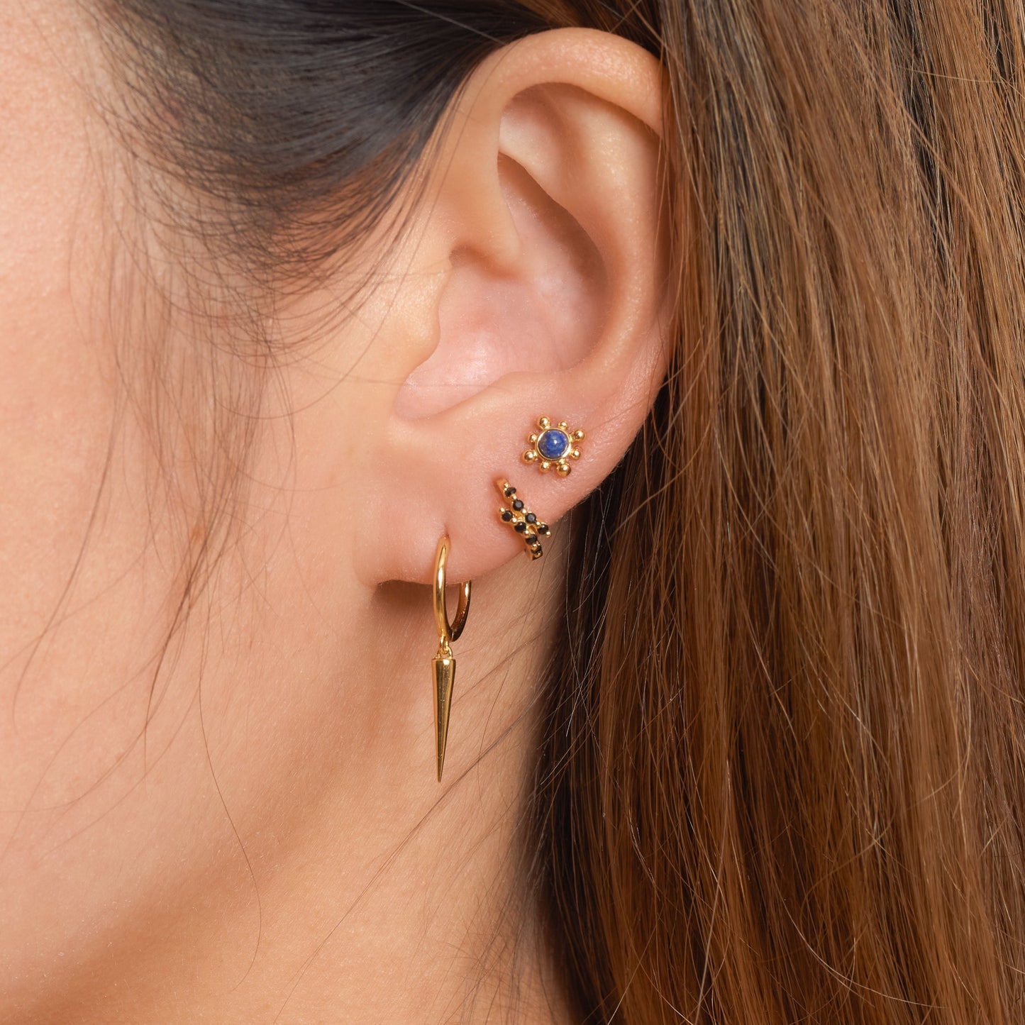 Kamala - Boucles d'oreilles à pointes angulaires