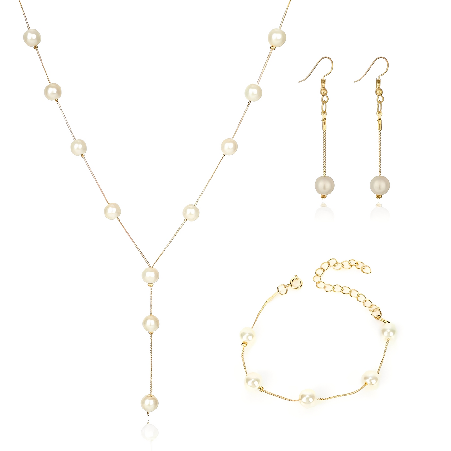 Auriane – Set Intemporel Perles & Or