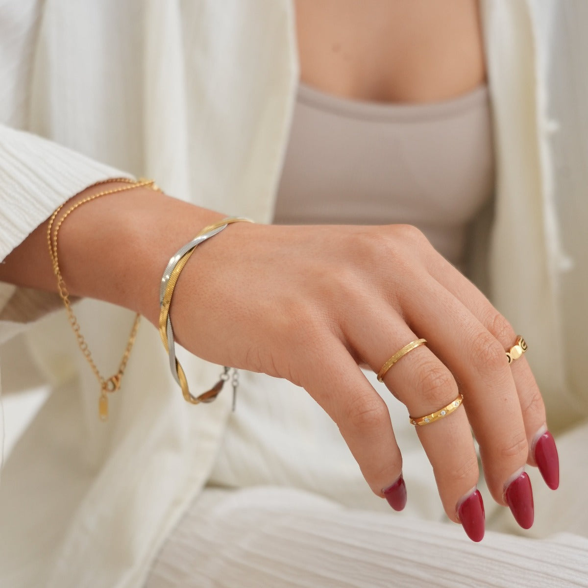 Leuven – Bague Design Texturée