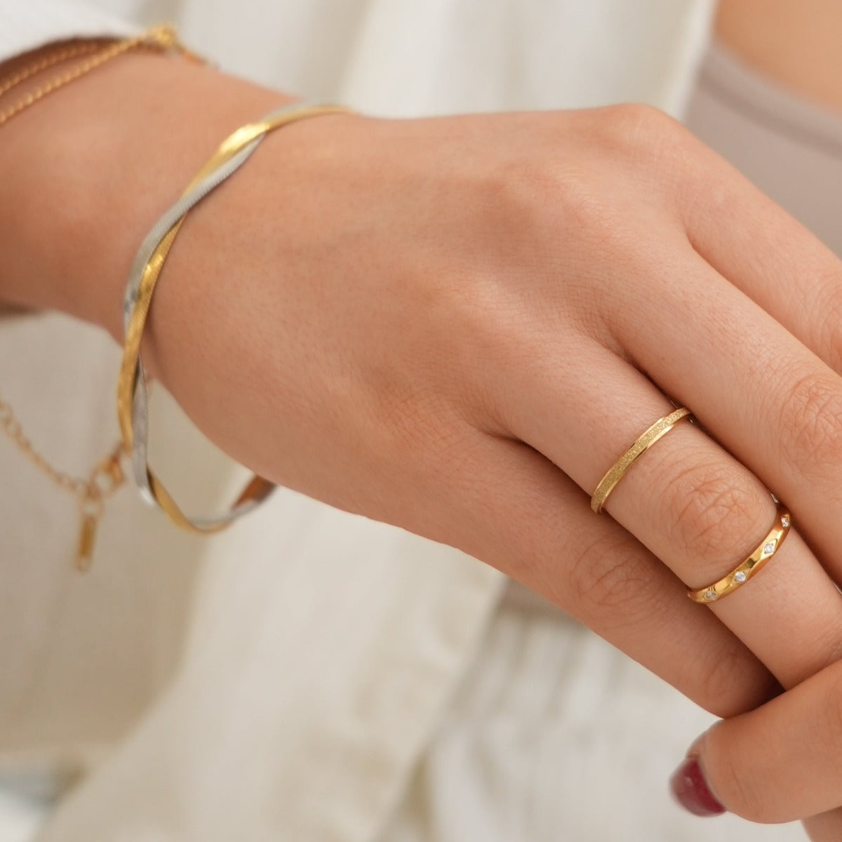 Leuven – Bague Design Texturée