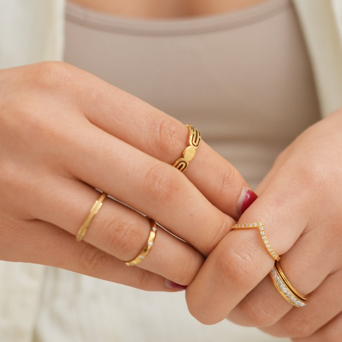 Leuven – Bague Design Texturée