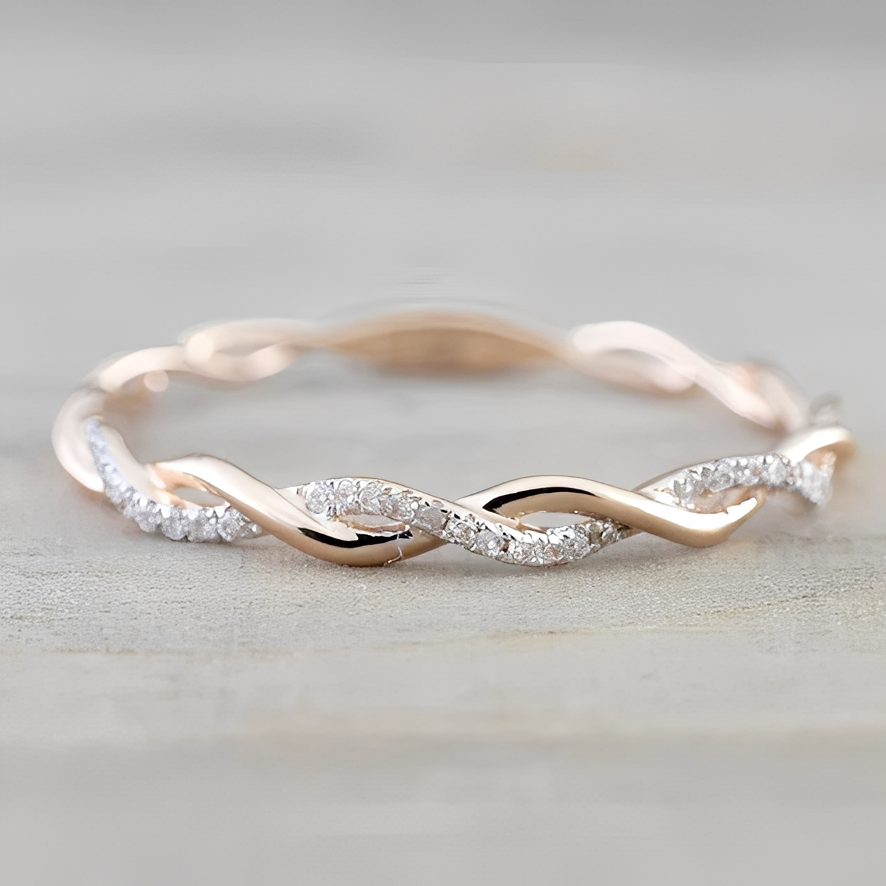 Adrien – Bague Torsadée Argent & Or