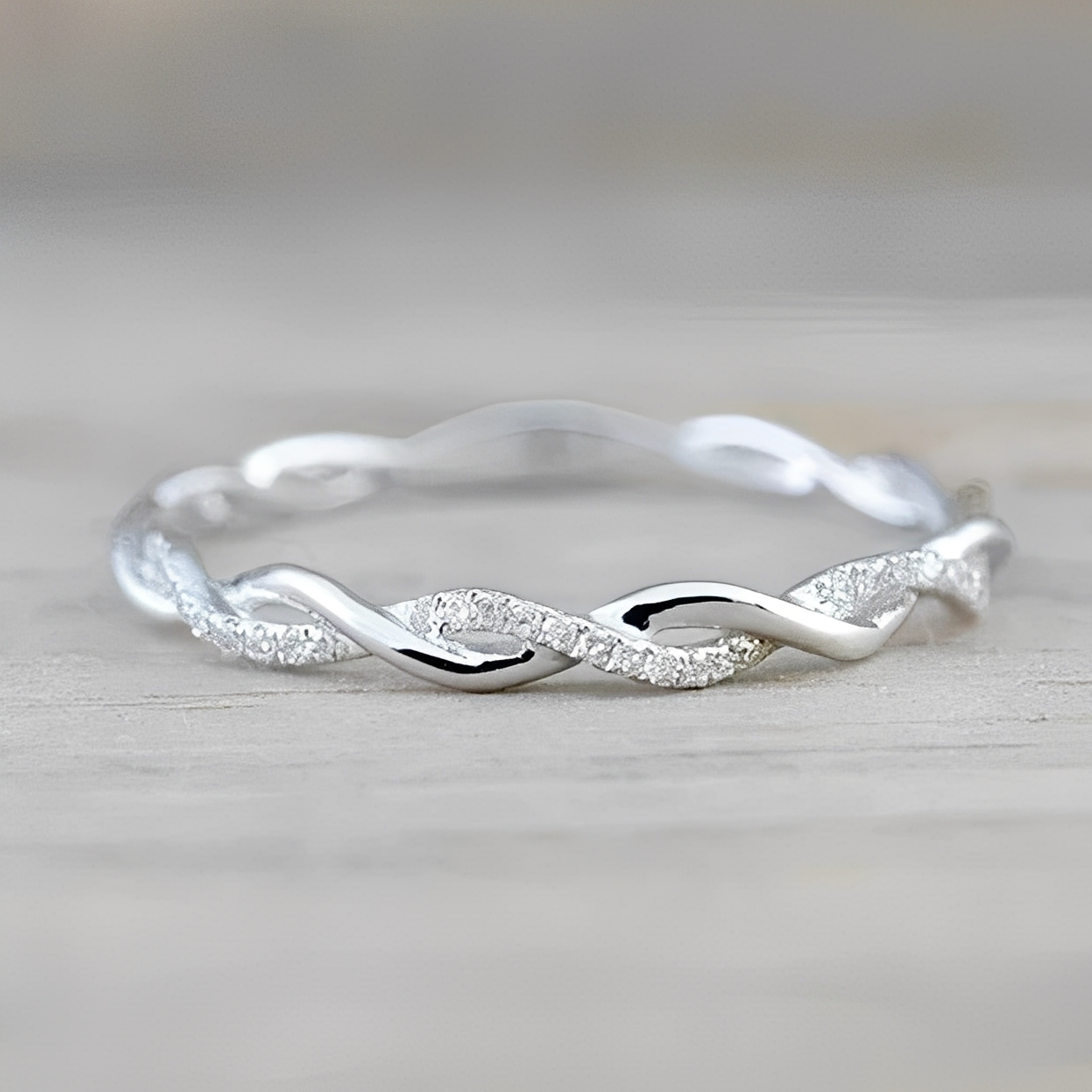 Adrien – Bague Torsadée Argent & Or