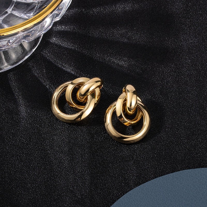 Vannie – Boucles d’Oreilles de Luxe en Or