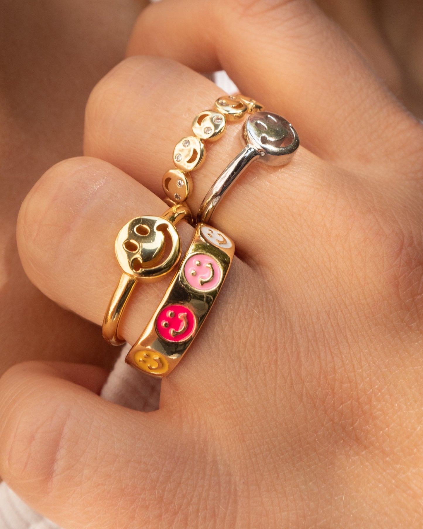 Smiley - Bague Sourire Colorée