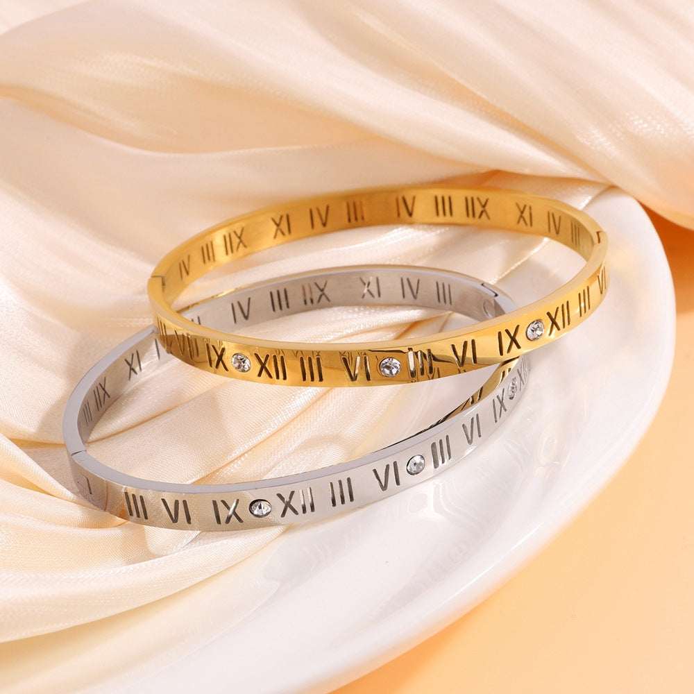 Maximus – Bracelet de Titane avec Numéros Romains