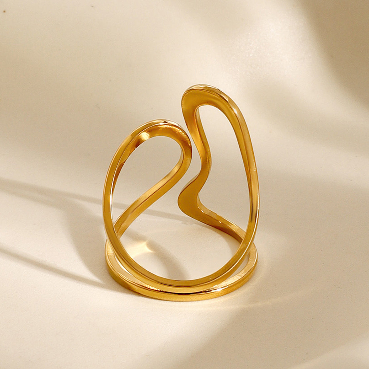 Melina – Bague Mosaïque Dorée