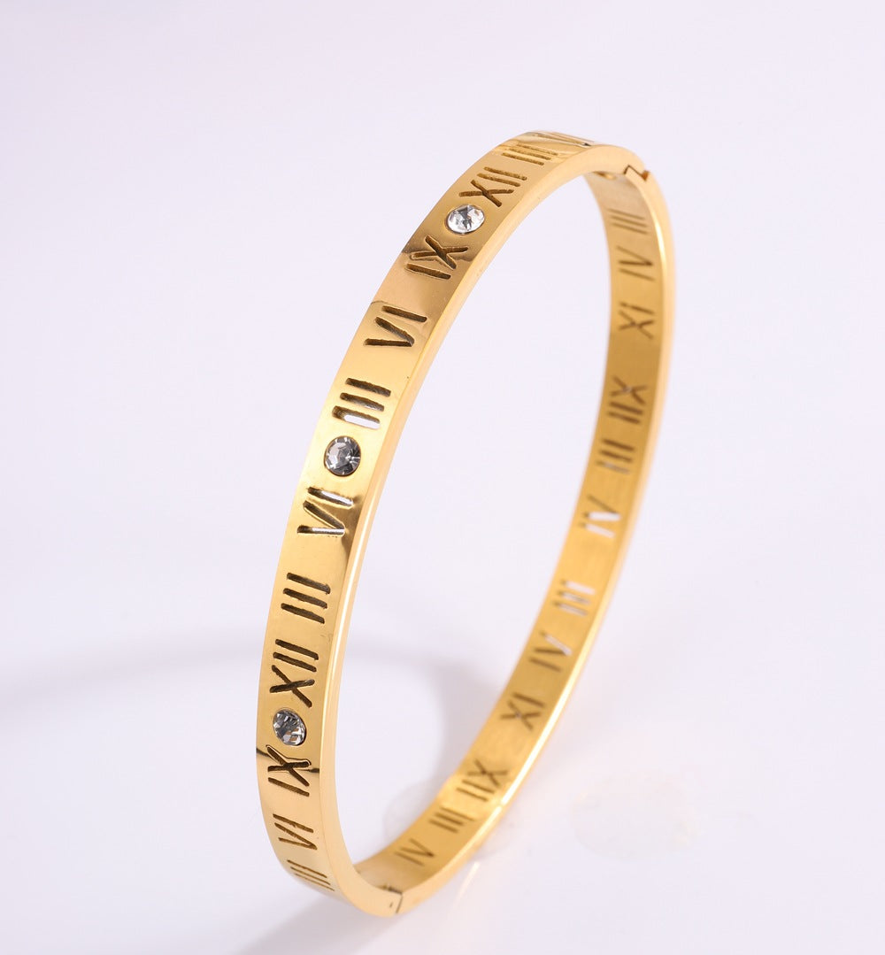 Maximus – Bracelet de Titane avec Numéros Romains