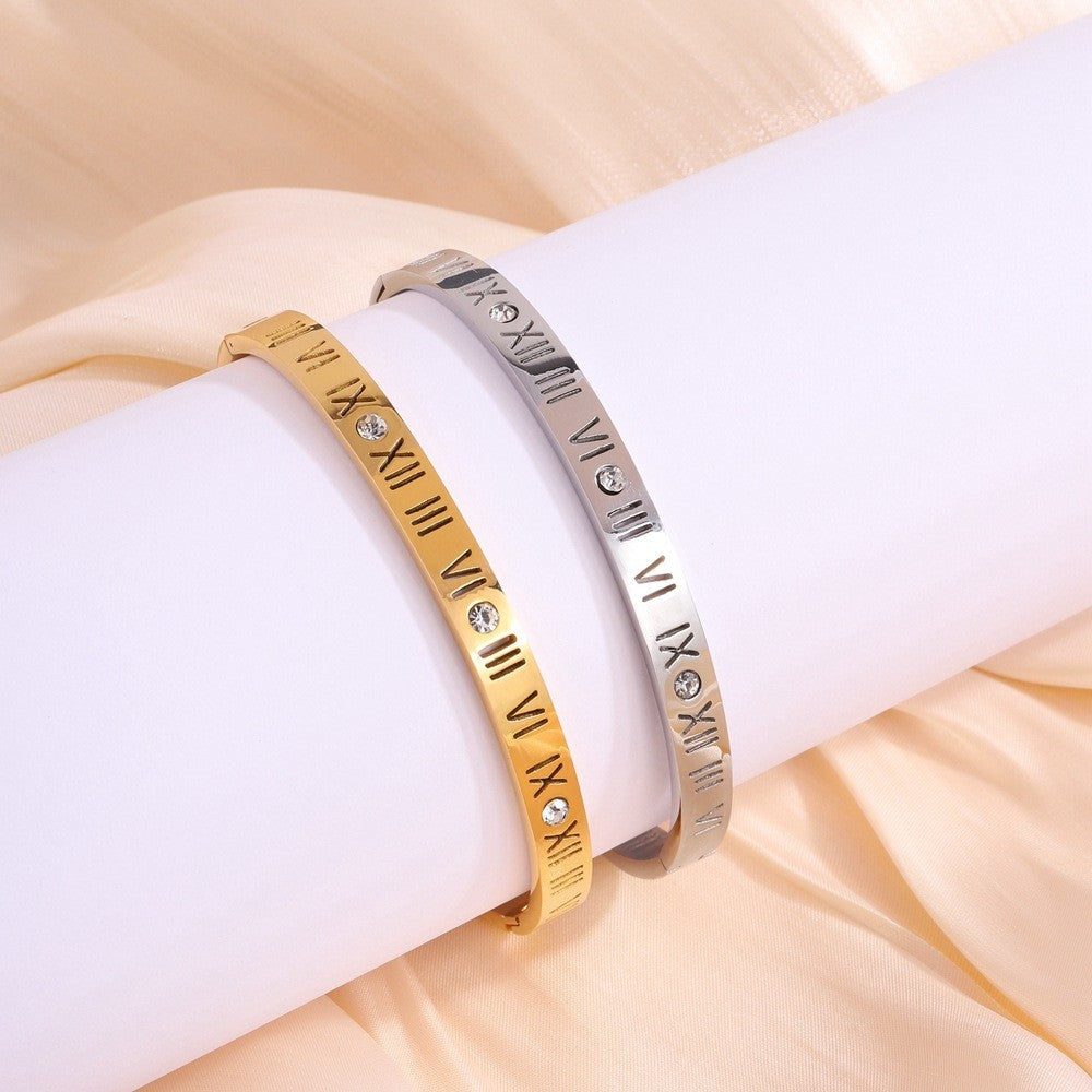 Maximus – Bracelet de Titane avec Numéros Romains