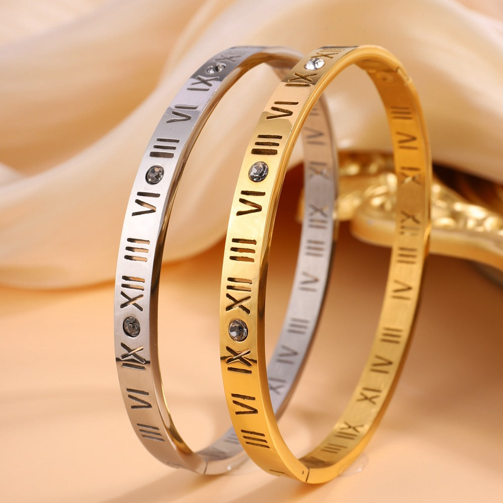Maximus – Bracelet de Titane avec Numéros Romains