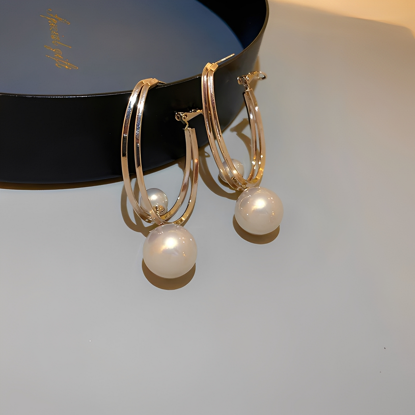 Mariz – Boucles d'Oreilles Vintage avec Perles Rétro