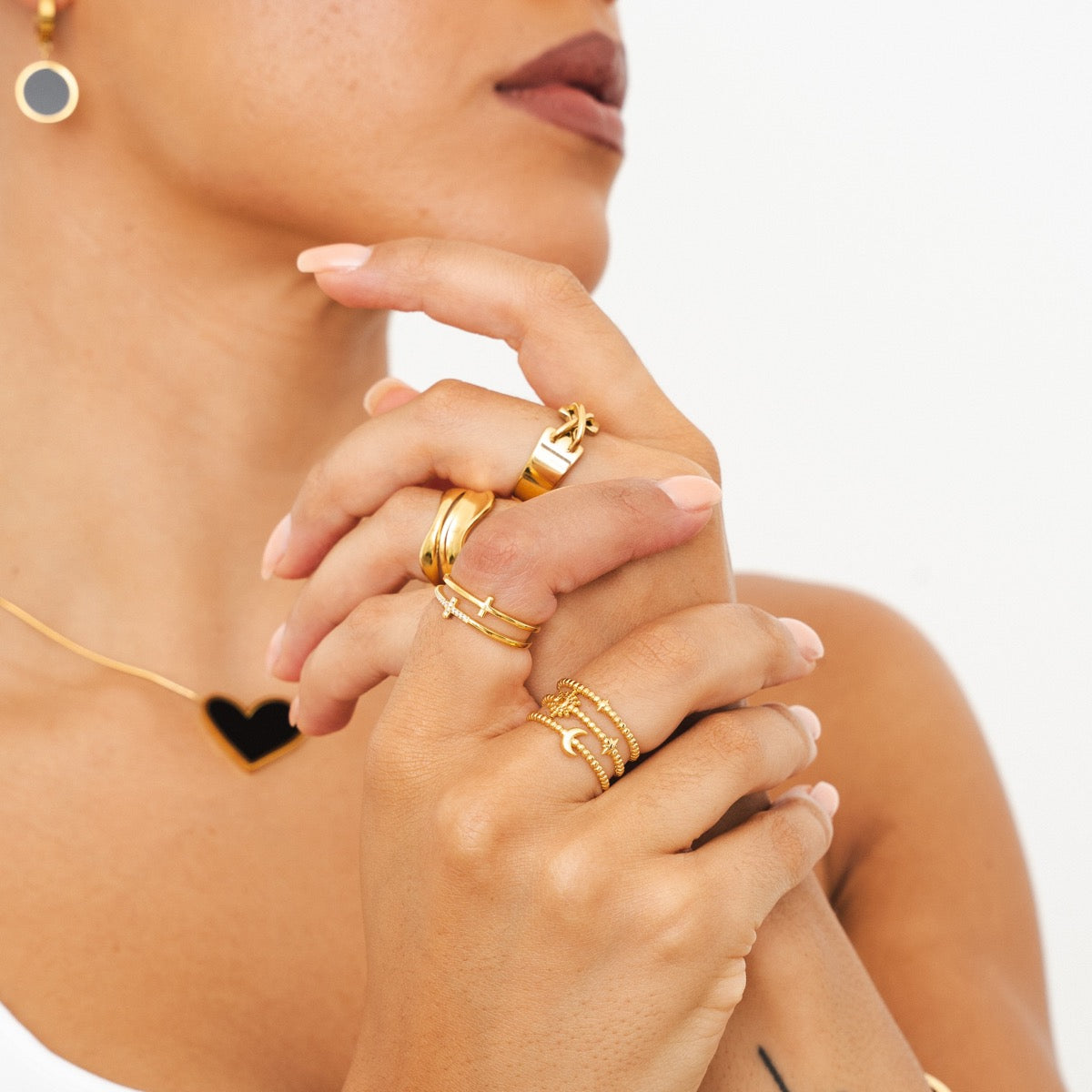 Charlie – Bague Ajustable Sculpturale