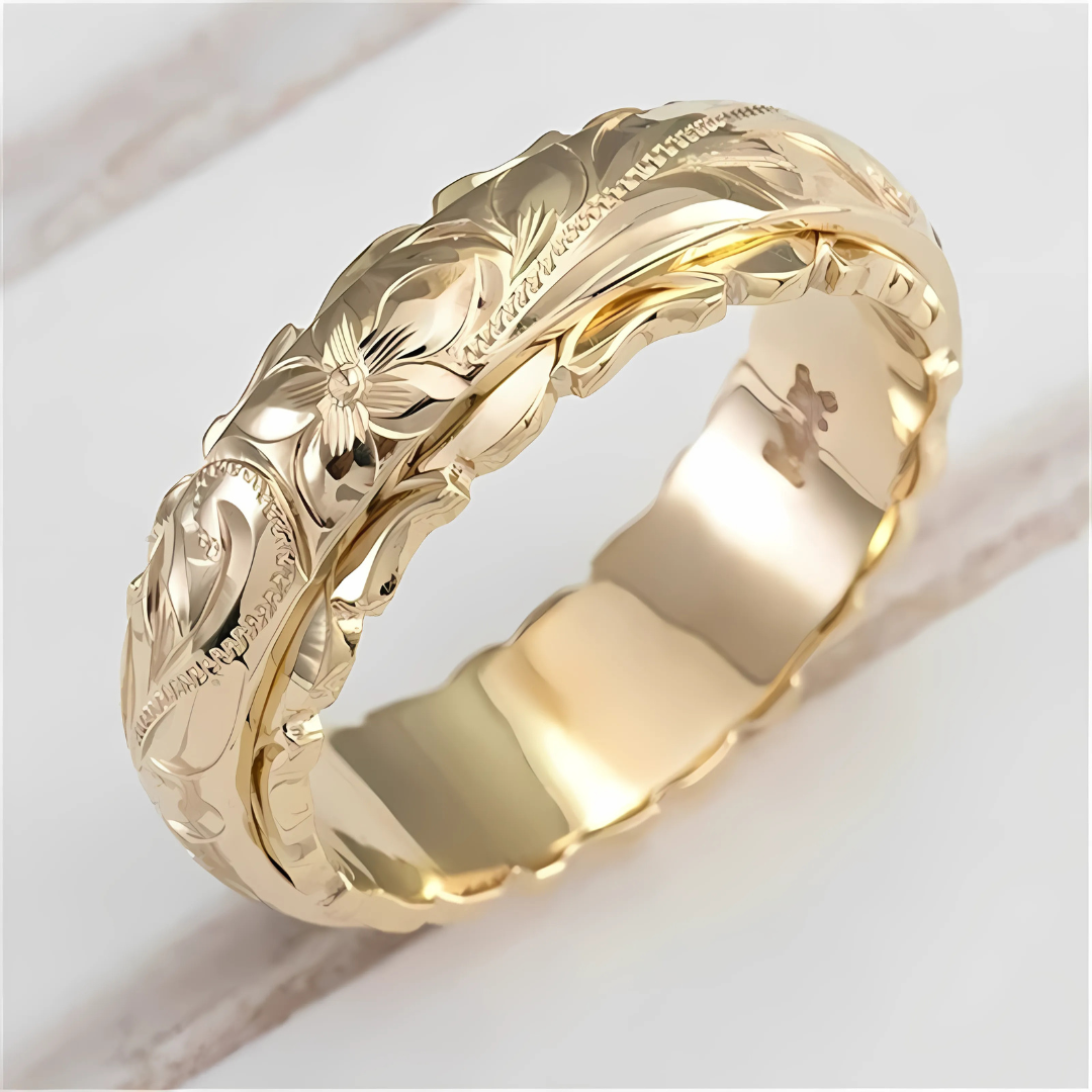 Marcelle – Bague Vintage Fleurie