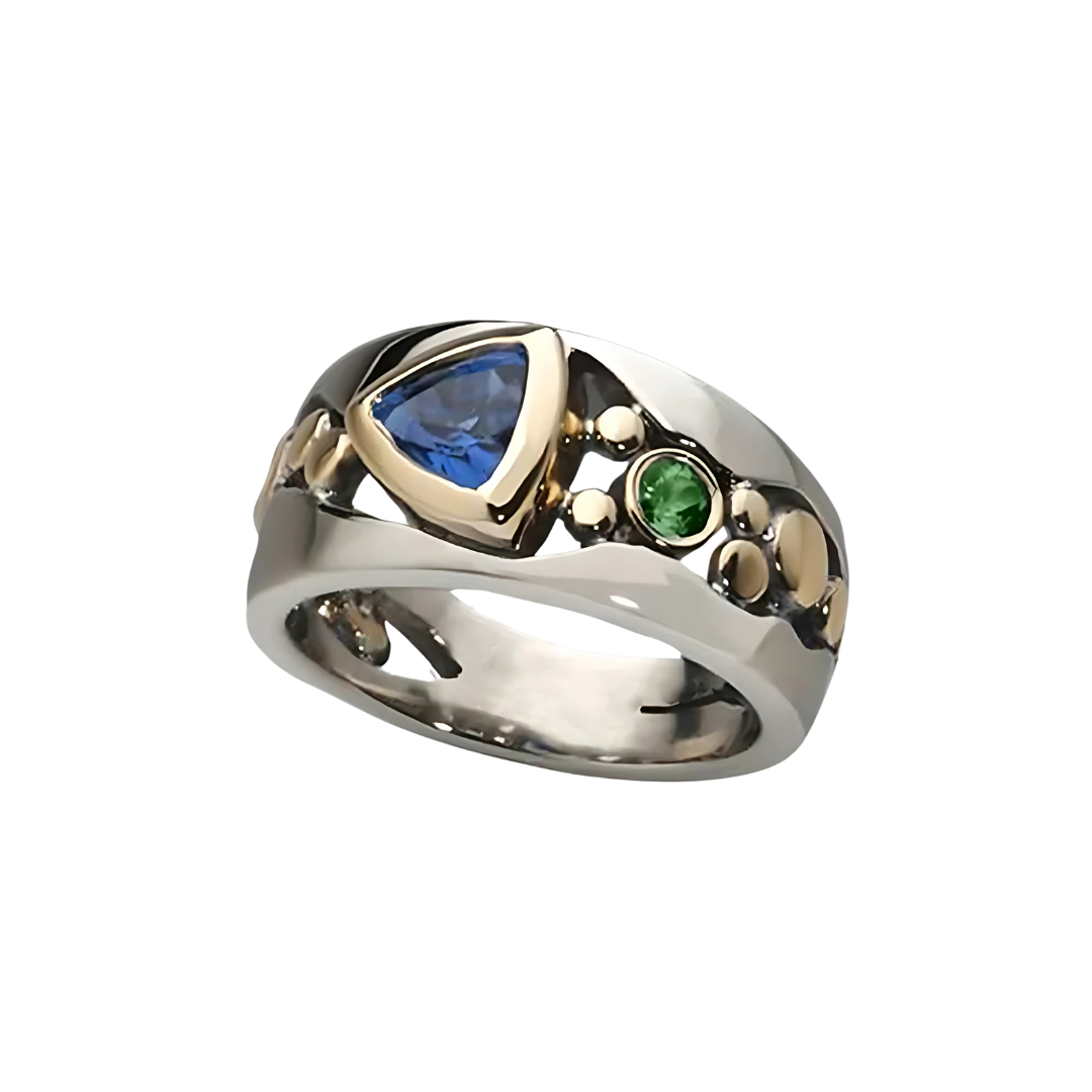 Mariella – Bague vintage bleue