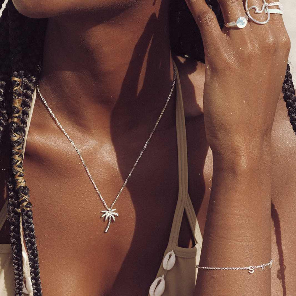 Collier Palmier - Pendentif Thème Île