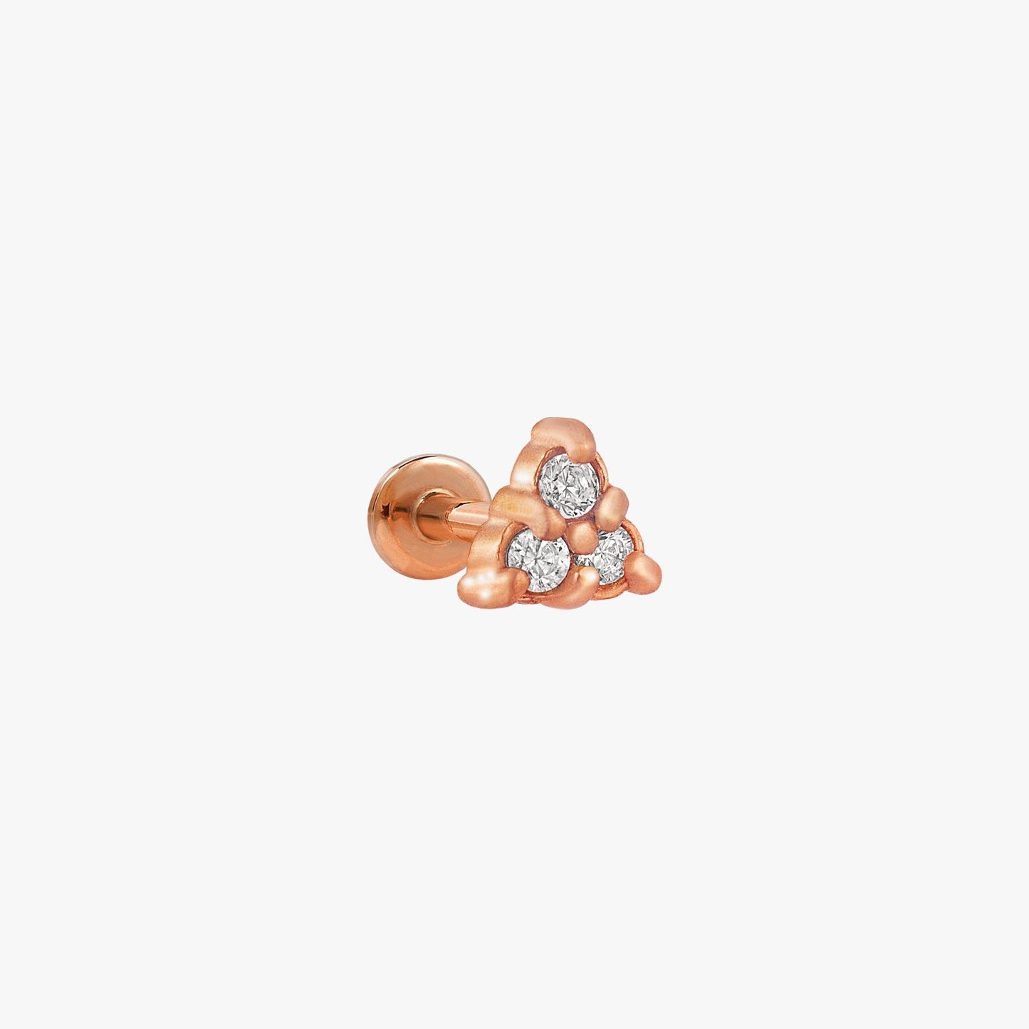 Samira - Boucles d'oreilles Clous Micro Pyramide