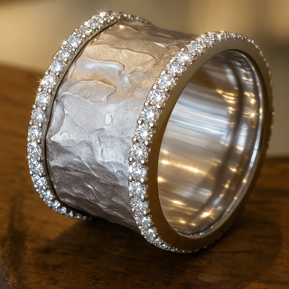 Enora – Bague Vintage Argentée Sertie de Zirconium