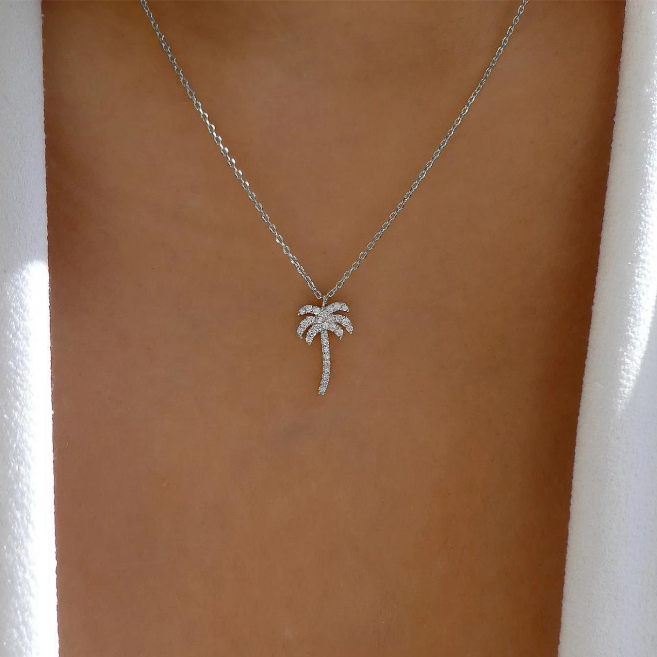 Collier Palmier - Pendentif Thème Île
