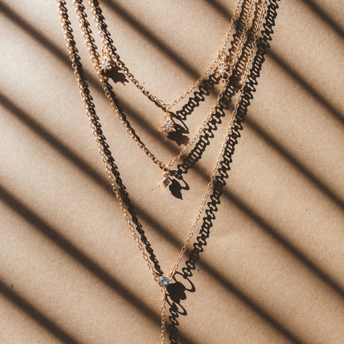 Collier superposé Boho Étoile en Cristal - Charms