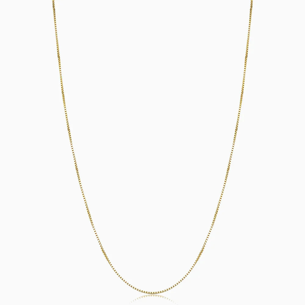 Bodega – Collier Chaîne Box en Or 18K