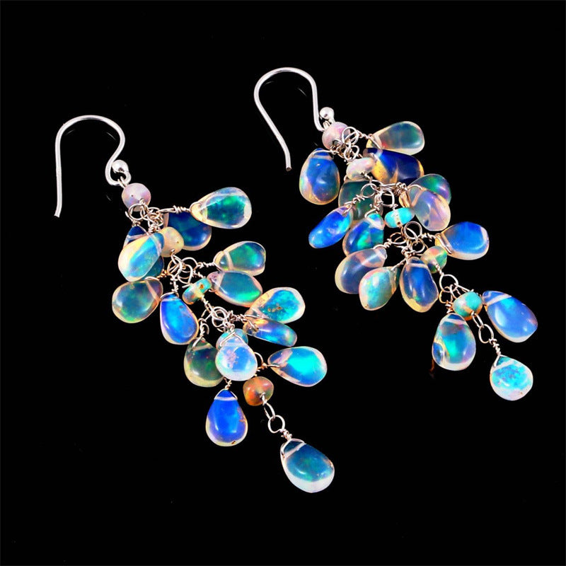 Cristina – Boucles d'Oreilles Élégantes avec Éclat de Pierre de Lune