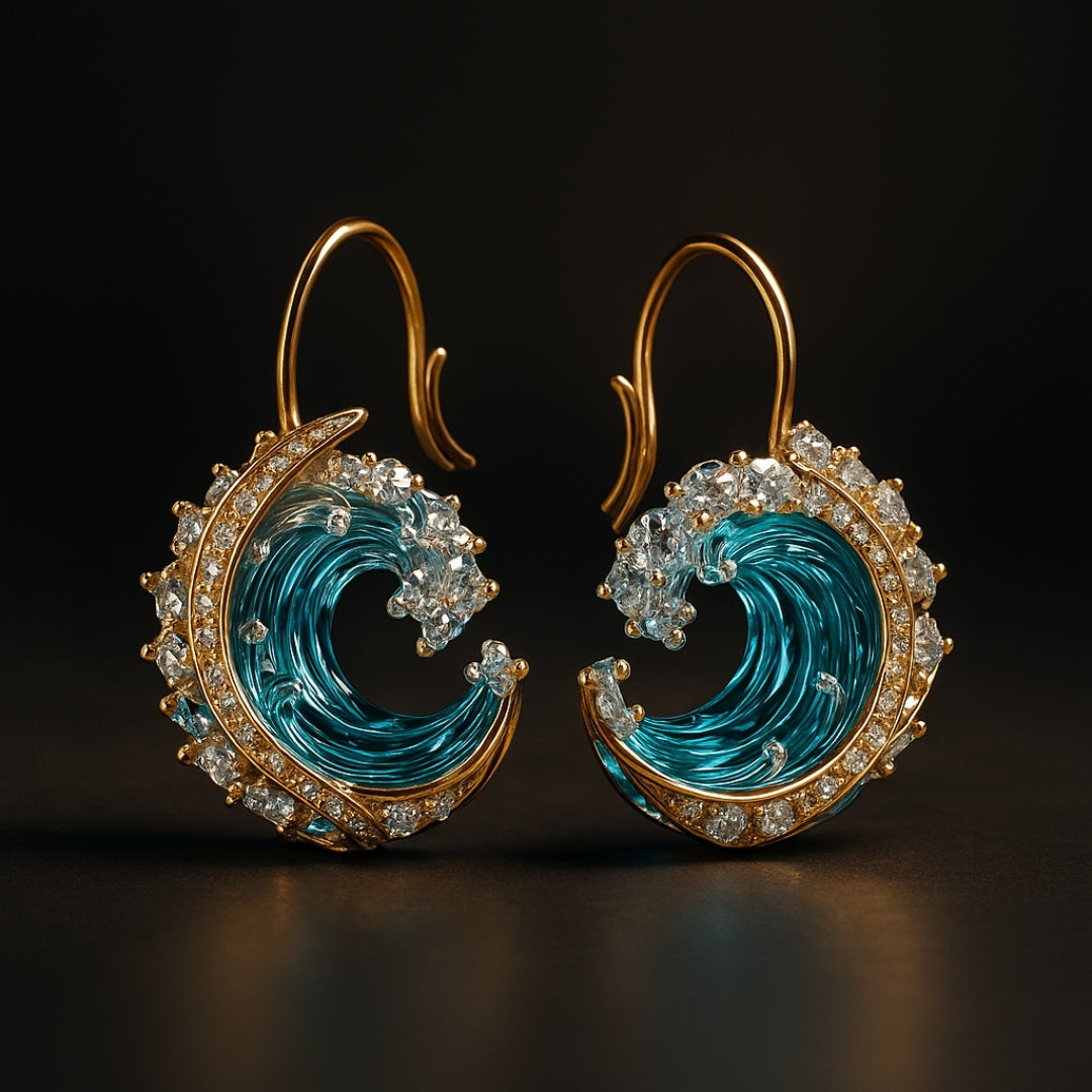 Jera - Boucles d’Oreilles Dorées au Charme Marin