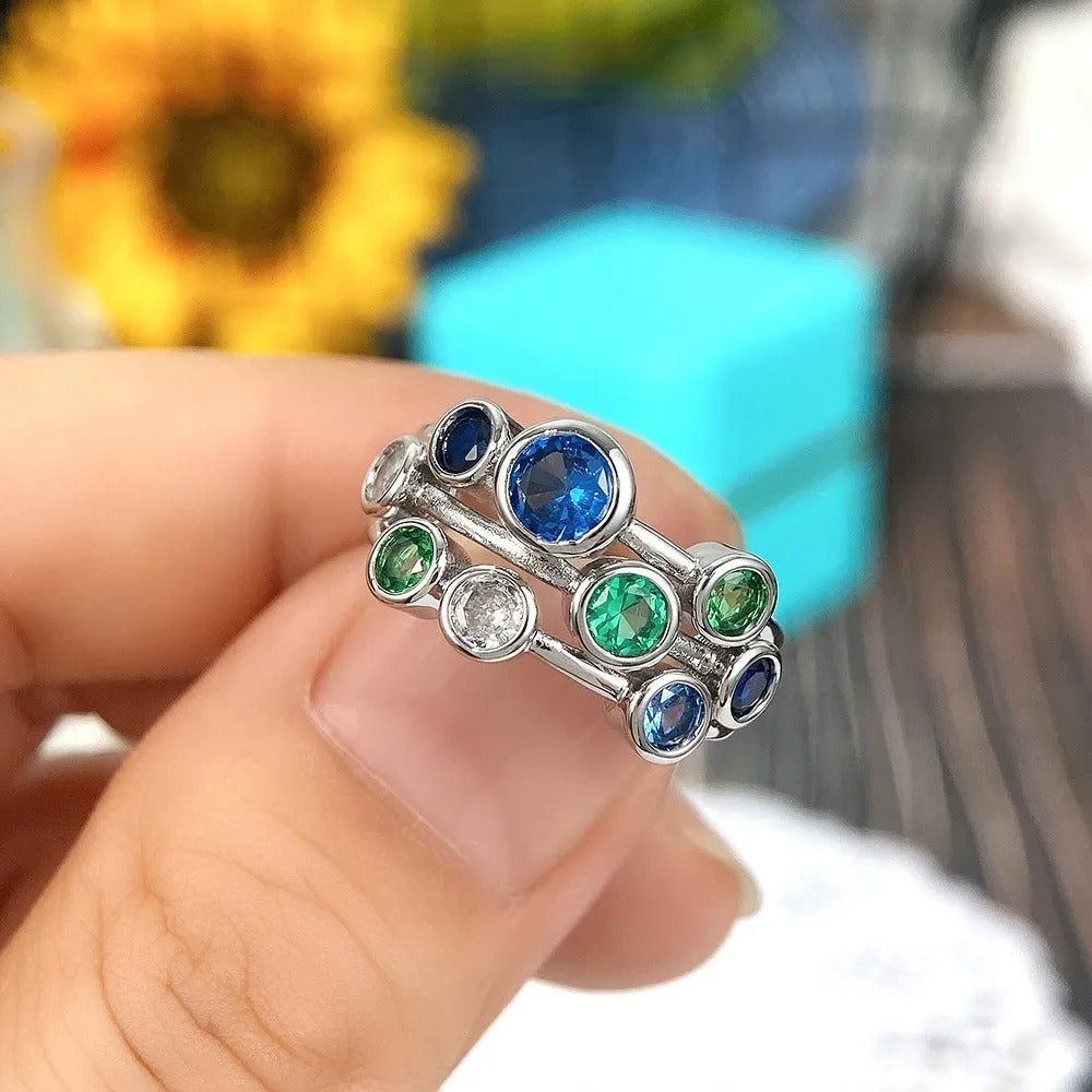 Nerina – Bague Océan et Cristaux d’Autrefois