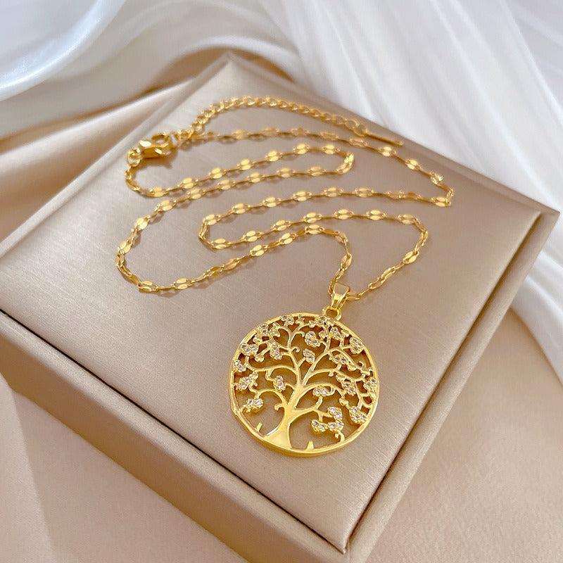 Yara – Pendentif Doré de Vie Éternelle