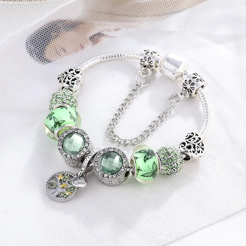 Caelia – Bracelet Élégance Cristal et Argent