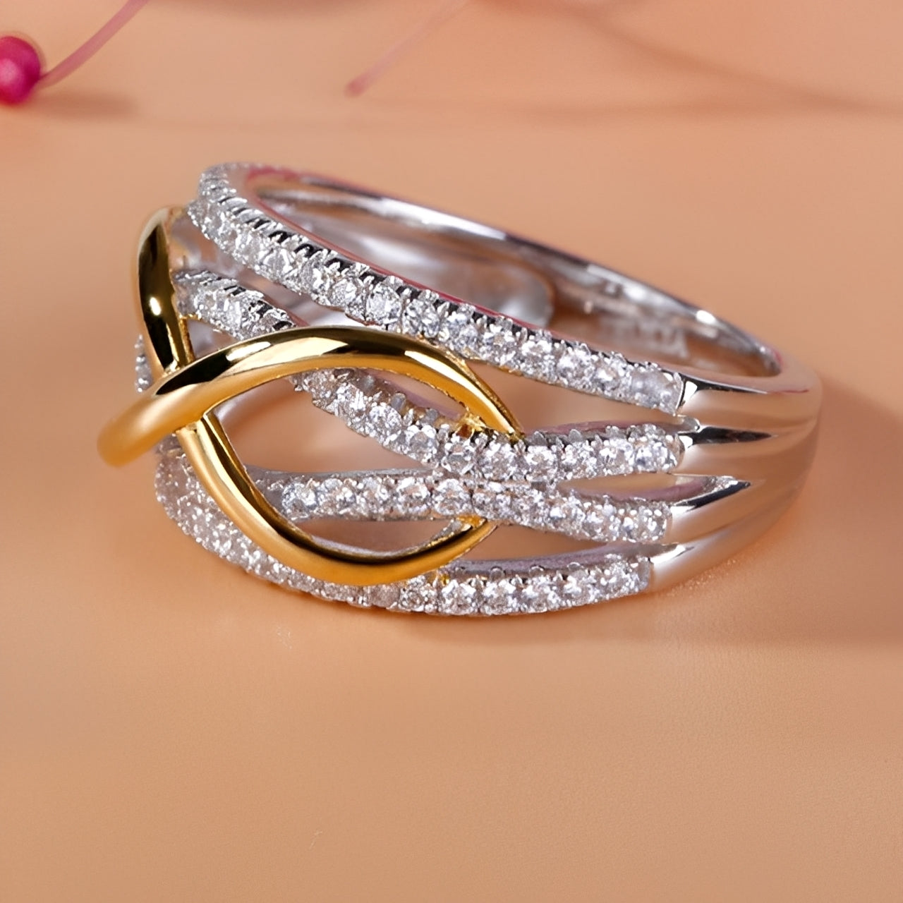 Inaya – Bague Symbole Infini Élégante pour Femme