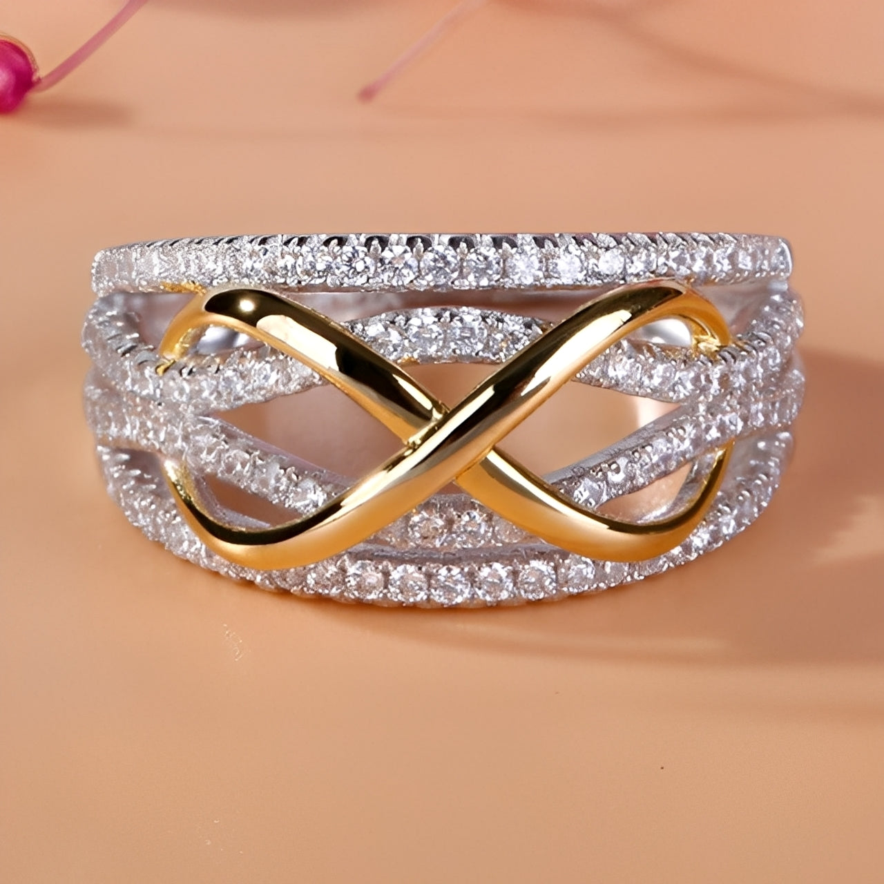Inaya – Bague Symbole Infini Élégante pour Femme