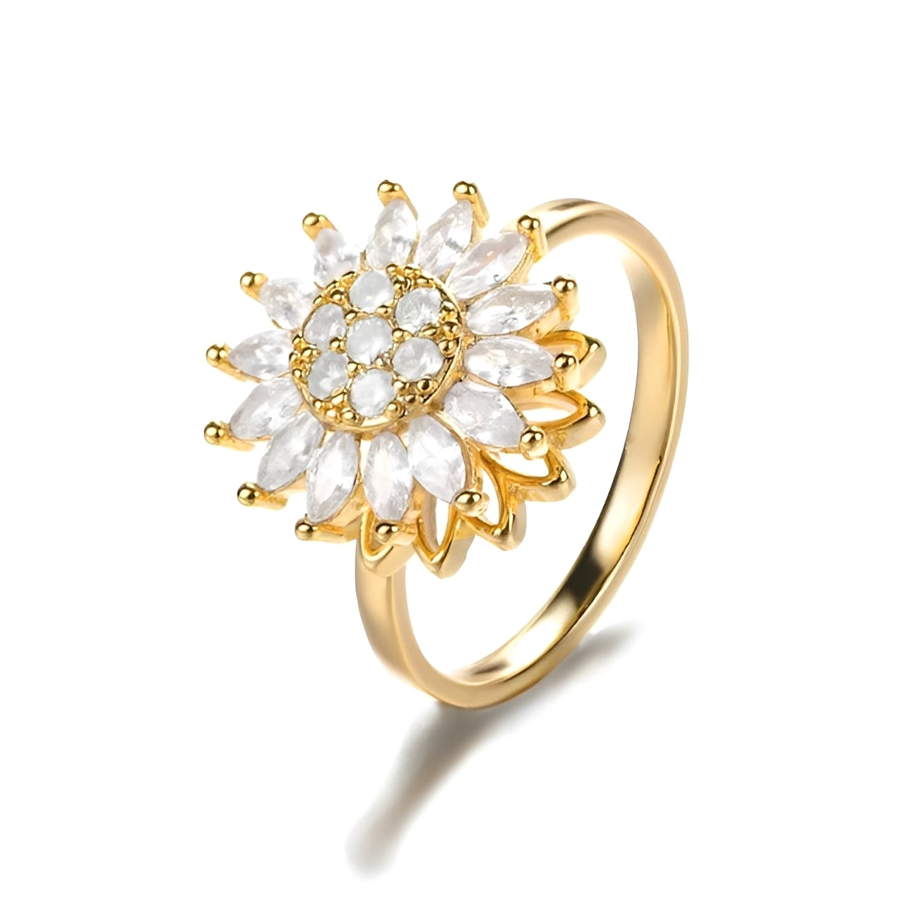 Solaya – Bague Tournesol Anti-Stress