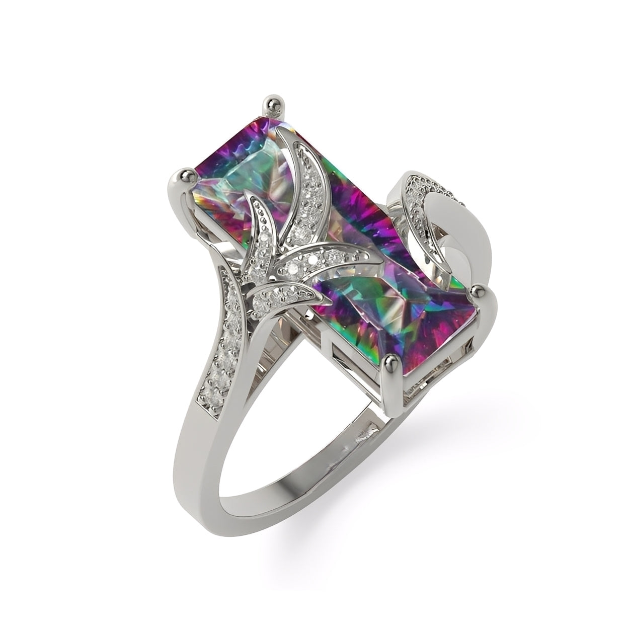 Valerie – Bague Étincelante en Topaze Arcane
