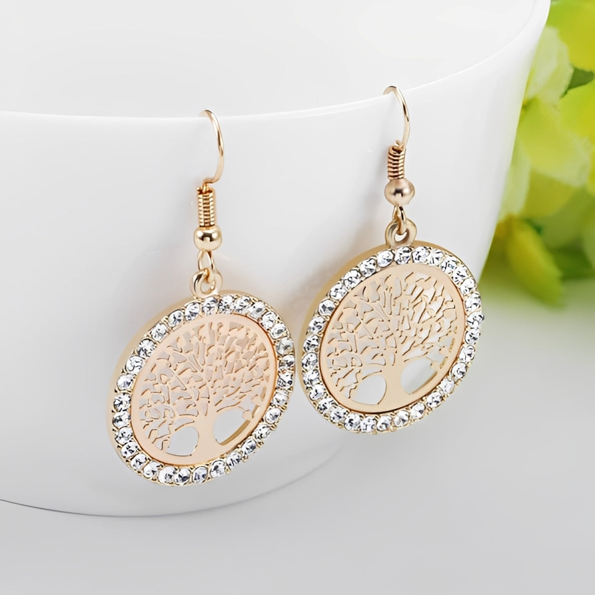 Nerina – Boucles d’Oreilles Symboliques Arbre de Vie