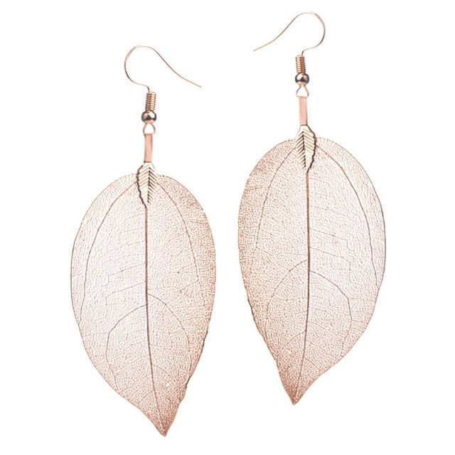 Larah – Boucles d’Oreilles Feuilles Style Bohème
