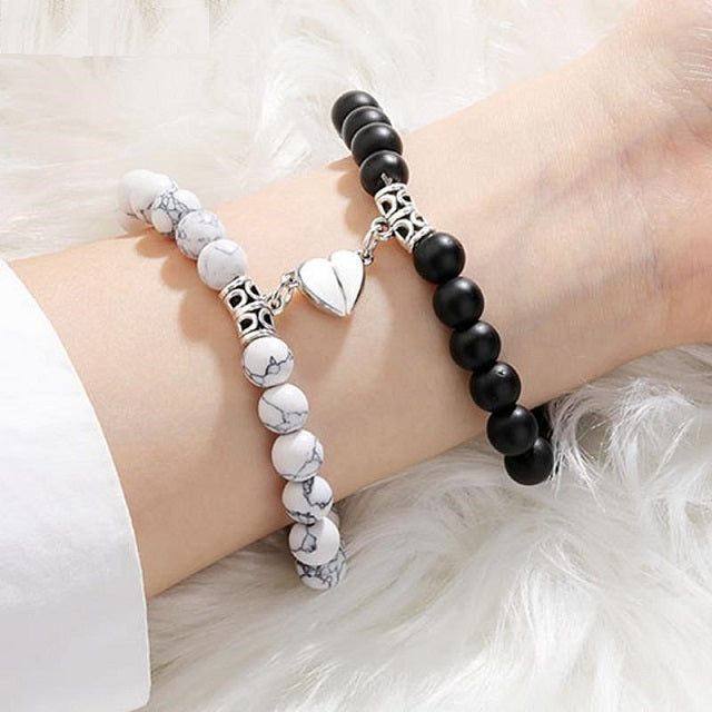 Amari – Bracelet Couple avec Perles Symboliques